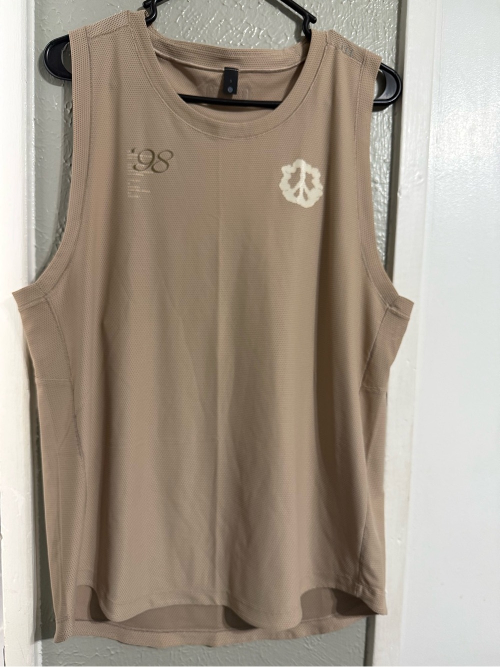 lululemon athletica Tank Top in Taupe with White Logo